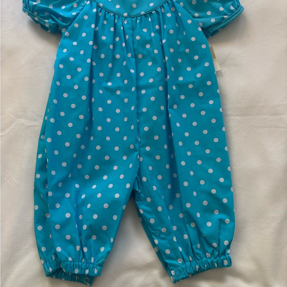 Blue Polka Dot Jumpsuit